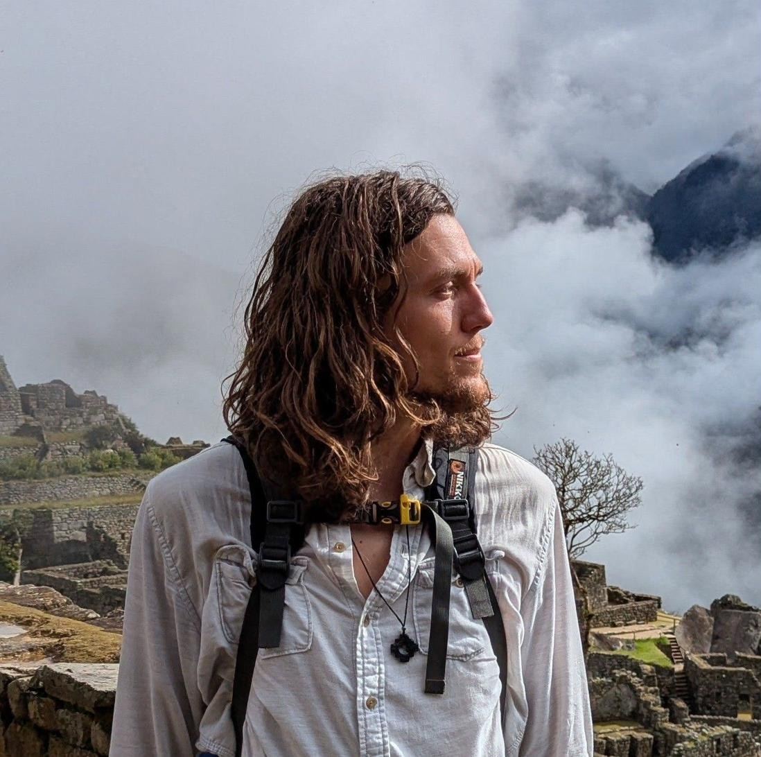 Nathan, facilitator, in the mountains